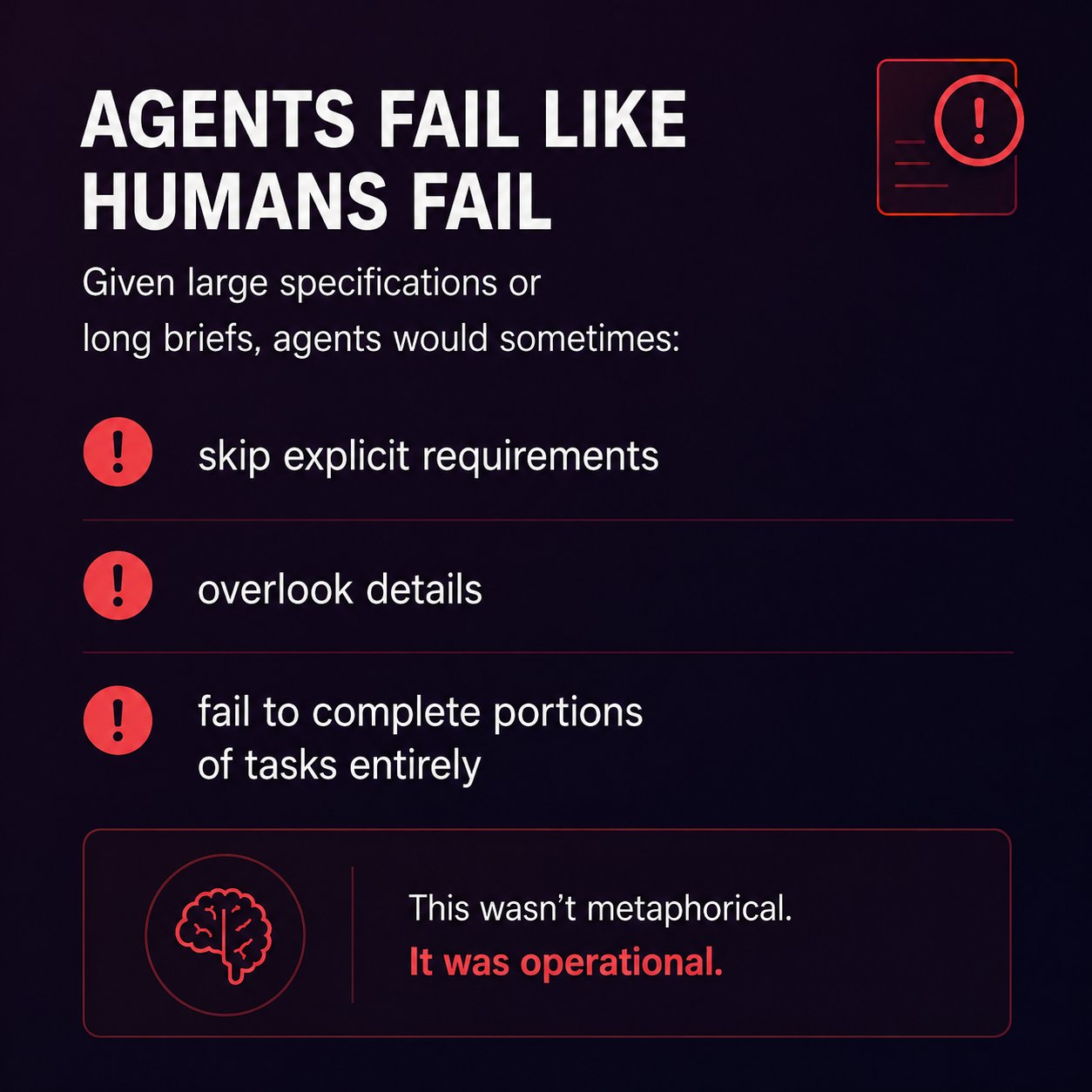 Agents Fail Like Humans Fail